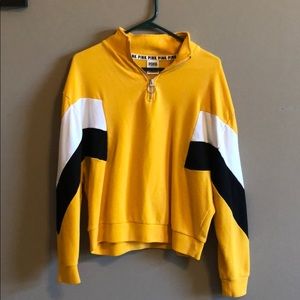 Pink Victoria’s Secret quarter zip sweater